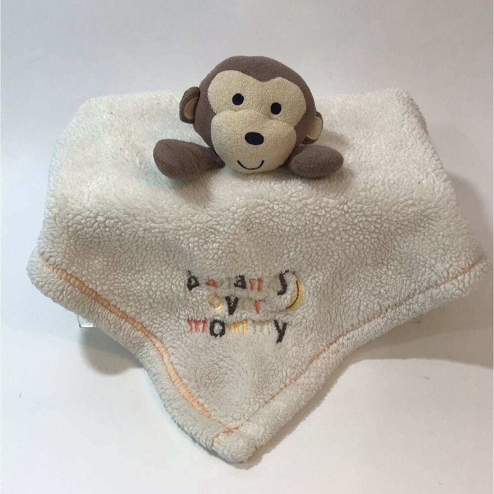 Baby Gear Bananas Over Mommy Monkey Baby Lovey Security Blanket Embroidered